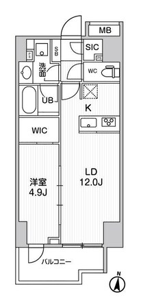 シーズンフラッツ両国の物件間取画像